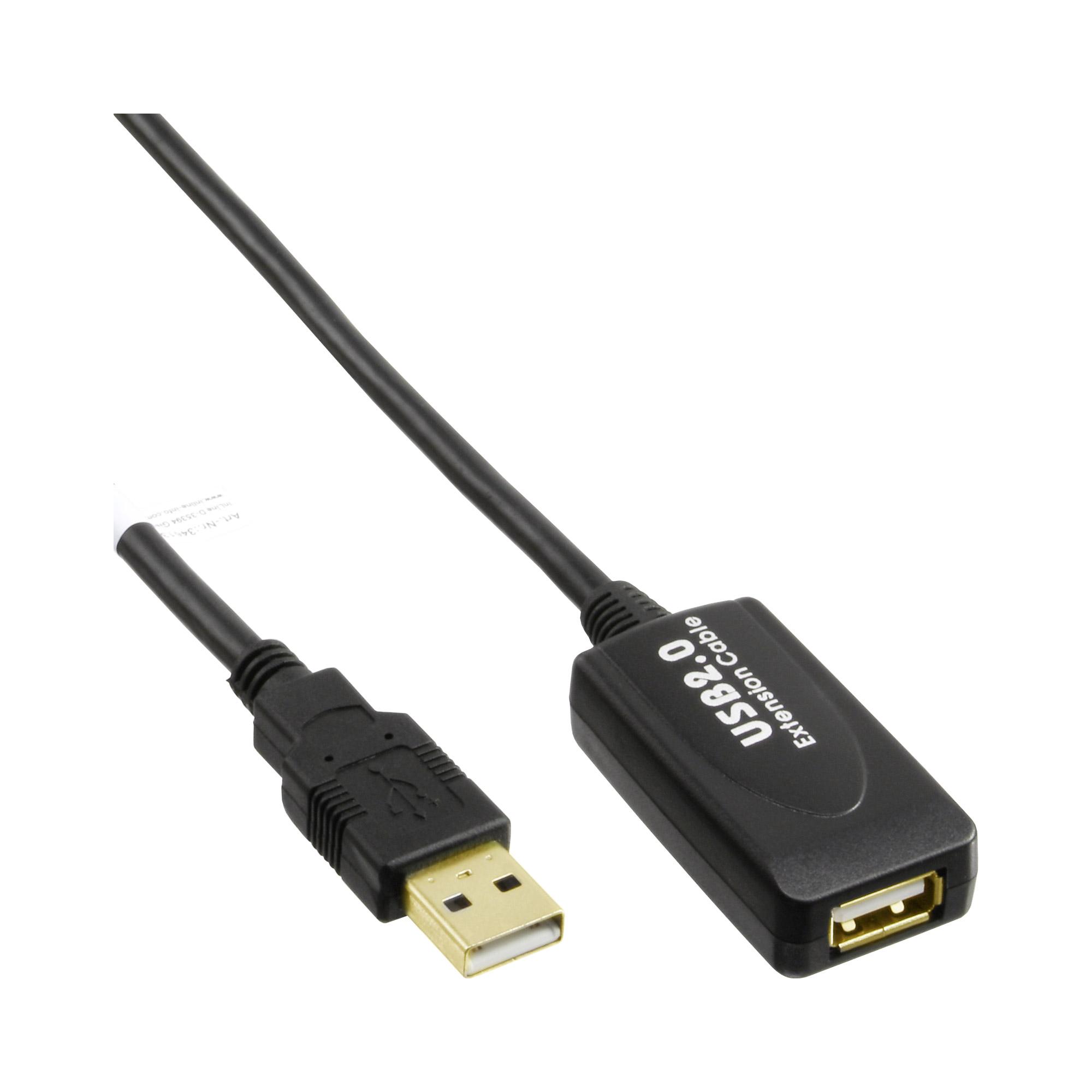 Connessione attiva USB 2.0 - con amplificazione del segnale InchRepeater Inch - ST A - BU A - 25m