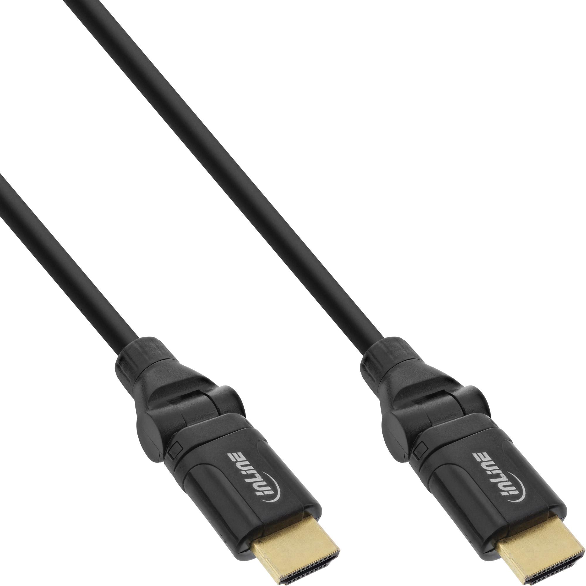 Cavo HDMI-HS con. Et. - ST-ST - conn. - nero - flessibile. gomito. - 2m
