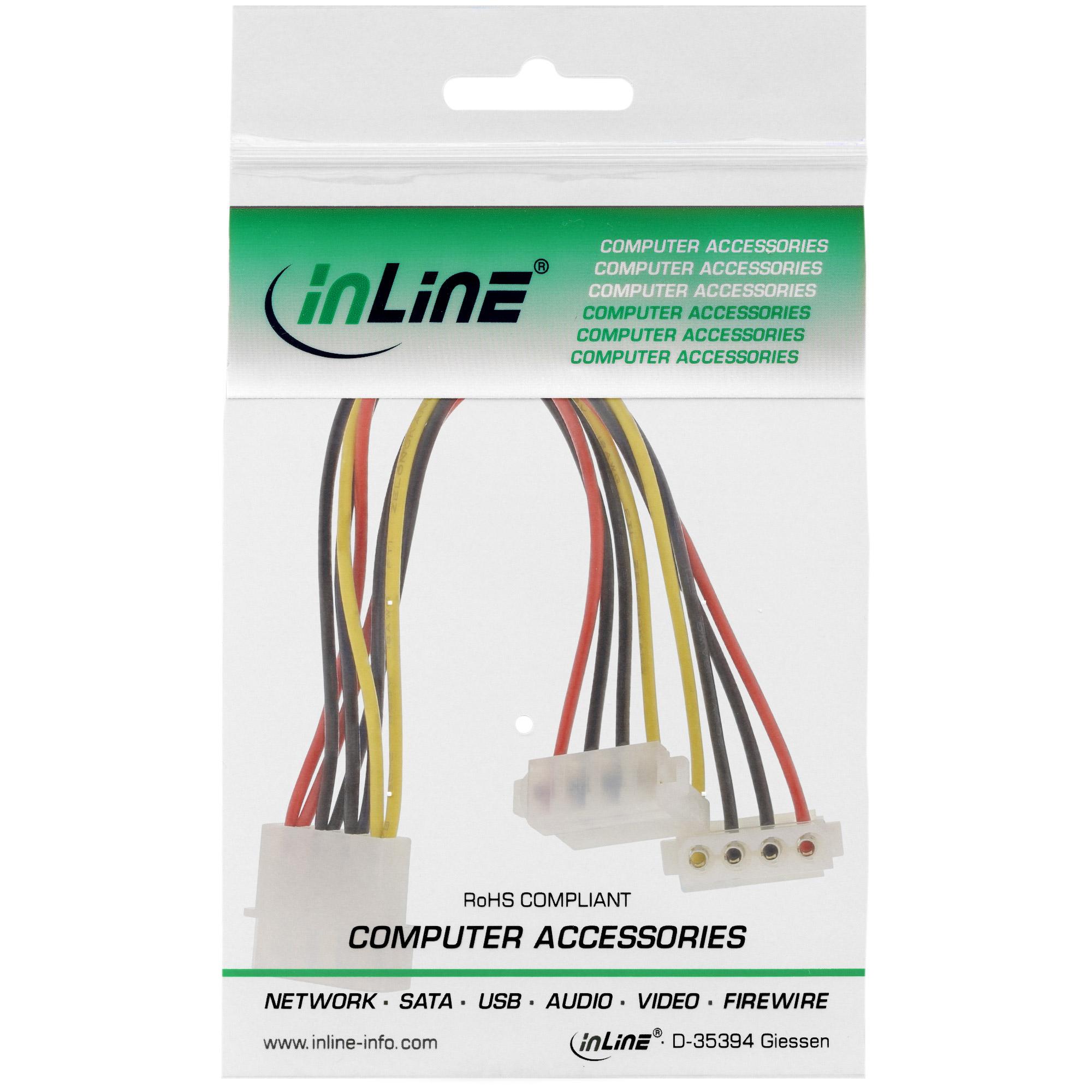 Potenza Y -cable Internal - 1x da 5,25 pollici a 2x 5,25 pollici angolati 0,15 m