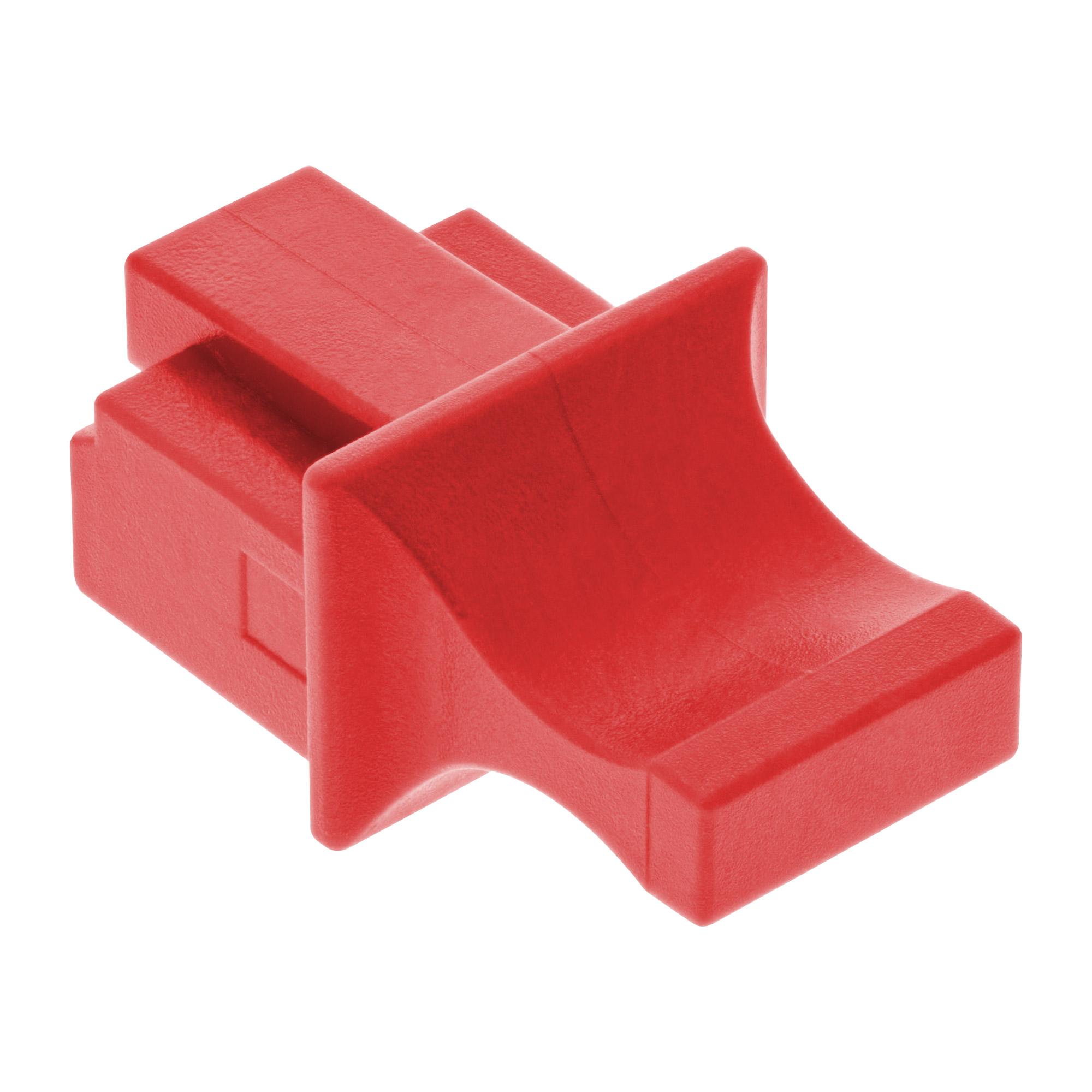 INLINE - Protezione antipolvere per presa RJ-45 - Rossa (confezione da 100)