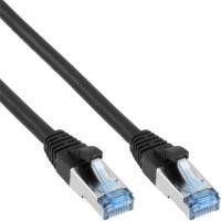 Inline - cavo patch - rj -45 (m) - rj -45 (m) - 5,0m - SFTP, PIMF - Cat 6a - liscio, alogeno -pree - nero (76805S))
