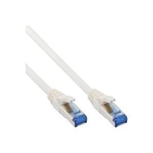 Cavo patch InLine Cat.6A S/FTP (PiMf) senza alogeni 500 MHz bianco 2 m (76802W)