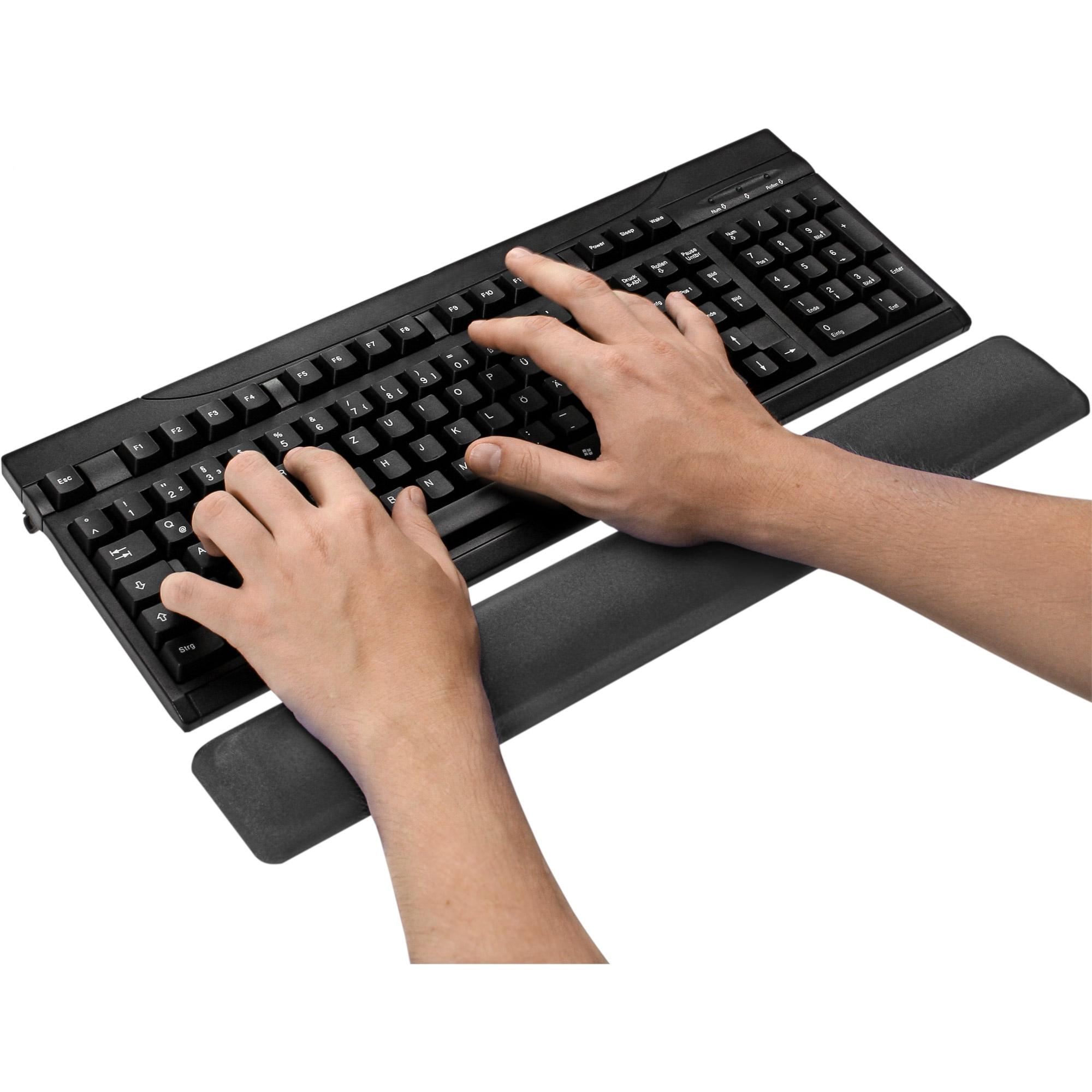 InLine Keyboard Pad poggia polsi in gel per tastiera Nero 464x60x23mm