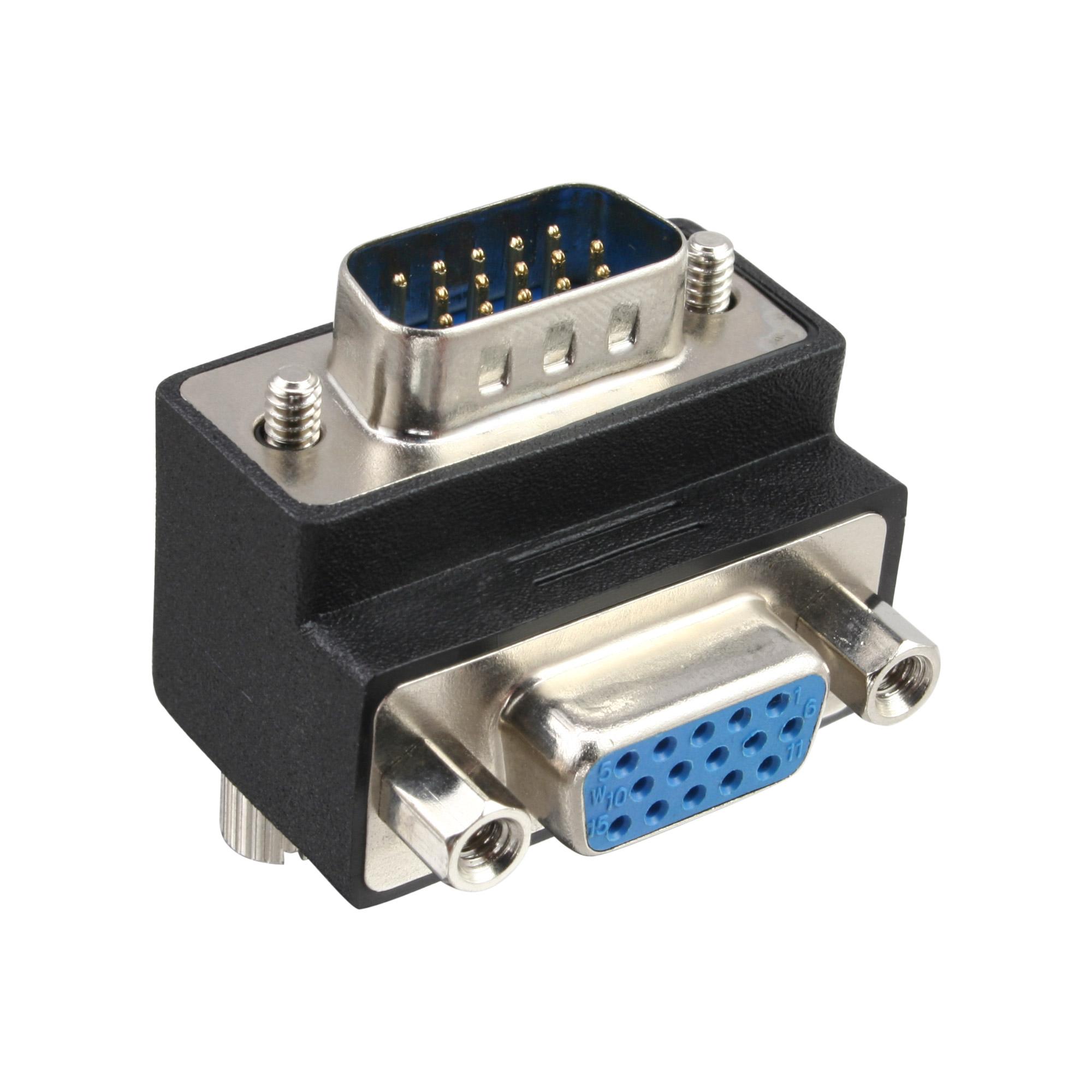 Adattatore VGA presa-spina 90Â° angolo 15 pin