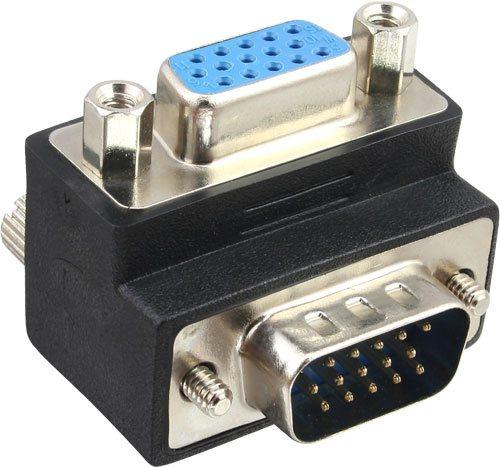 Adattatore VGA presa-spina 90Â° angolo 15 pin
