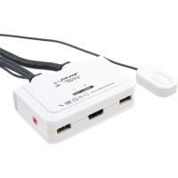 Switch KVM - 2 vie - HDMI - USB - con audio - cavo integrato