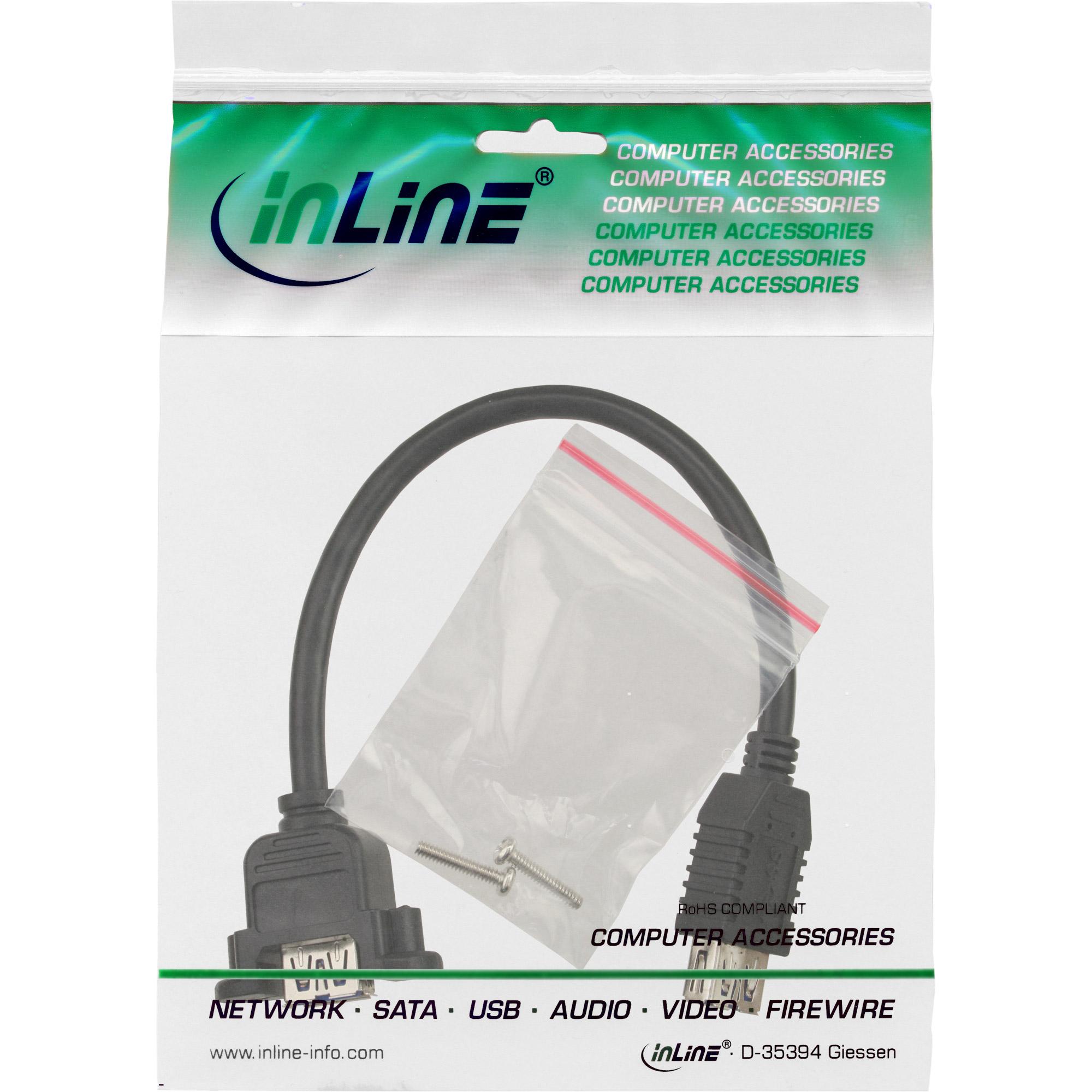 Cavo adattatore USB 3.0 da femmina A a femmina A - 0,20 m