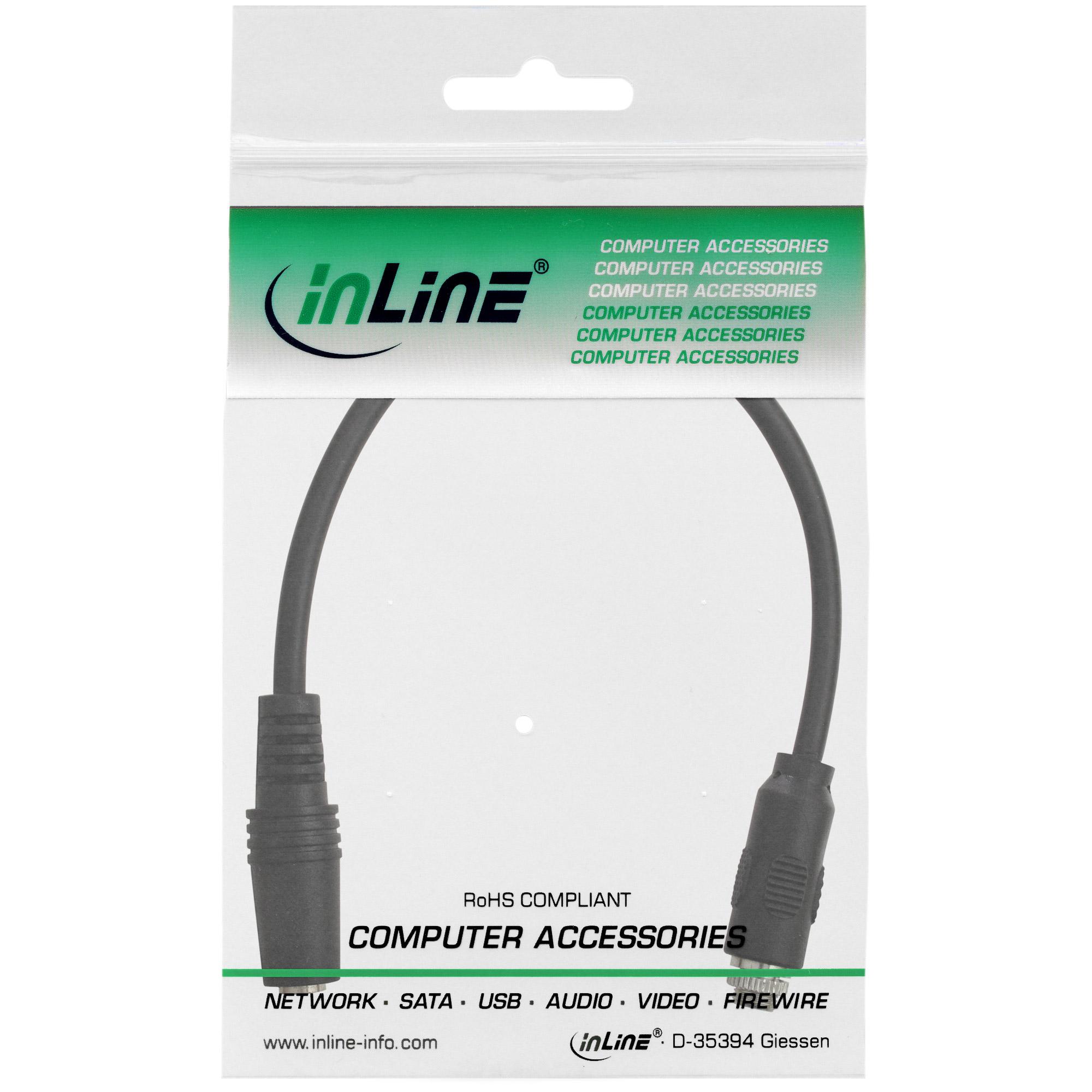 Cavo adattatore audio per installazione 1x con filettatura - BU-BU stereo da 3,5 mm - 0,2 m