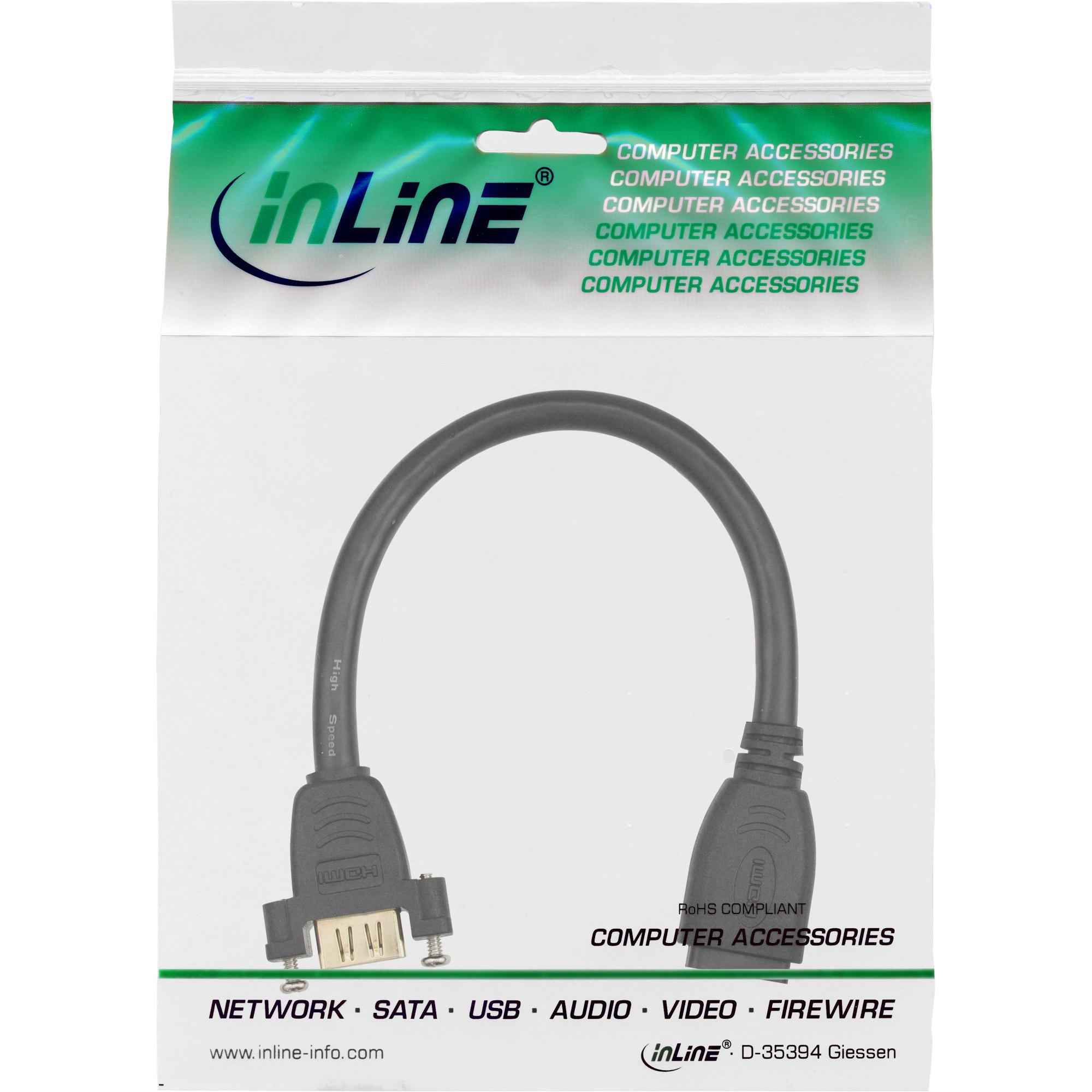 Cavo adattatore HDMI per installazione - presa-presa HDMI A - contatti dorati