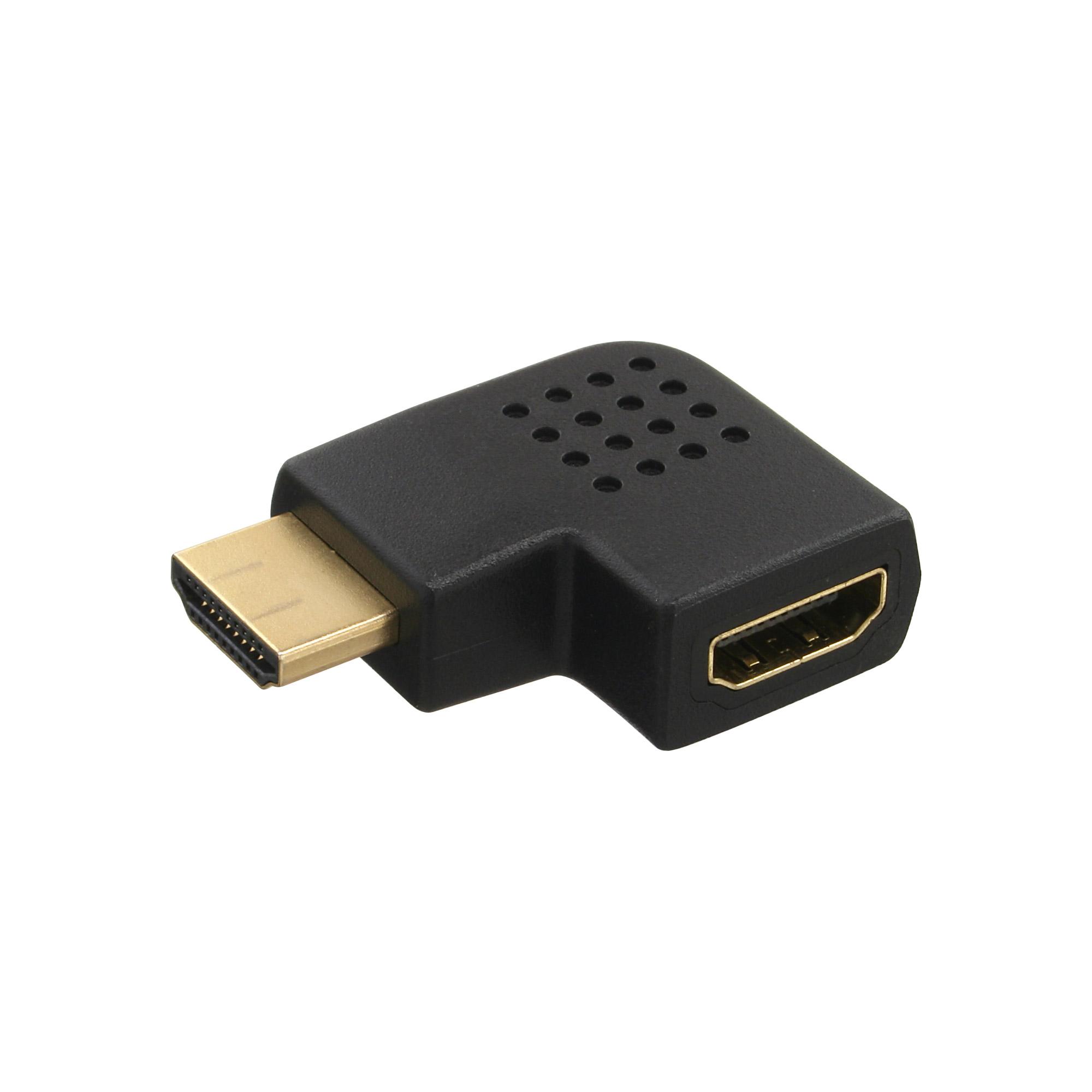 Adattatore HDMI - maschio - femmina - angolato lato destro - 4K2K