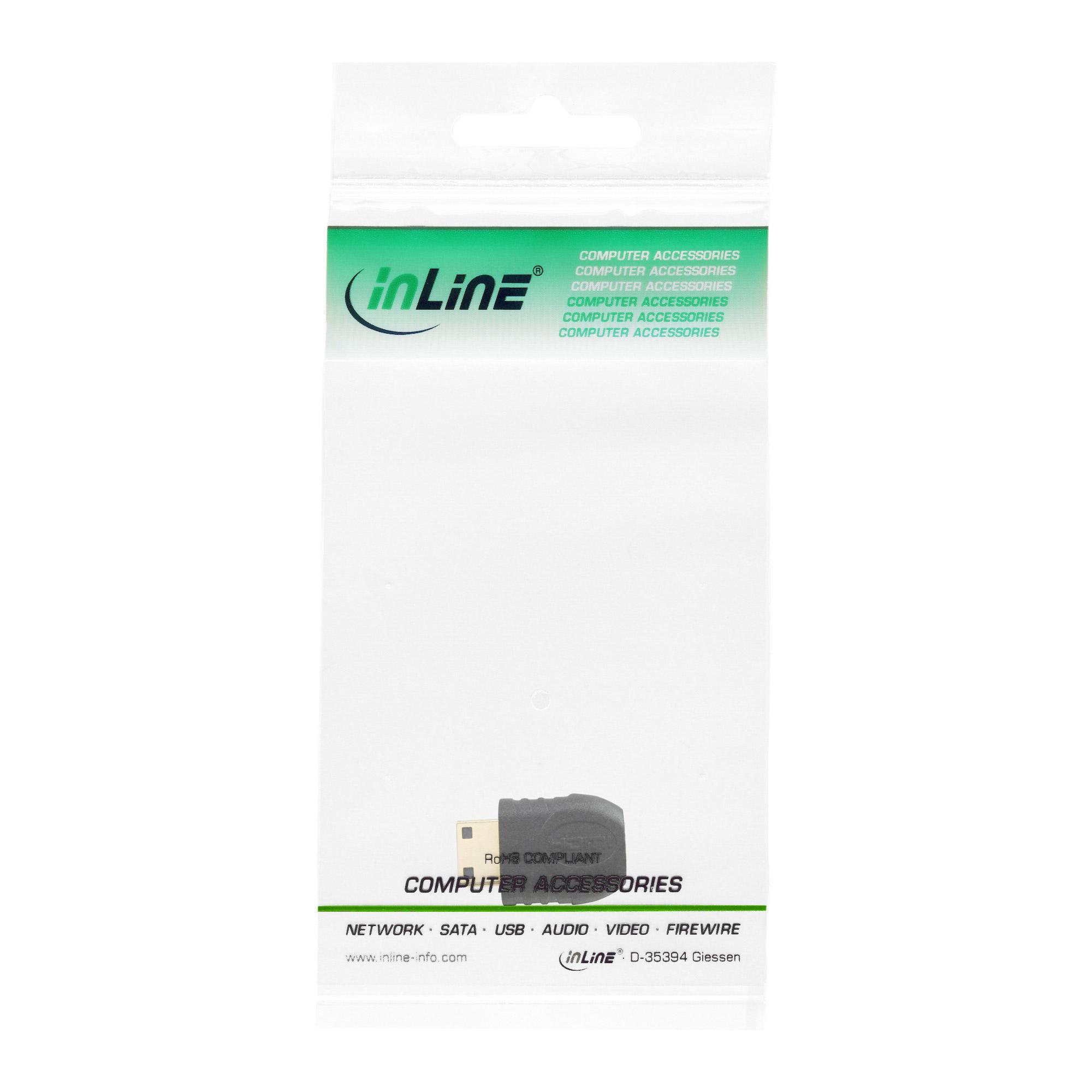 Adattatore HDMI: spina Mini HDMI C alla presa Micro HDMI D
