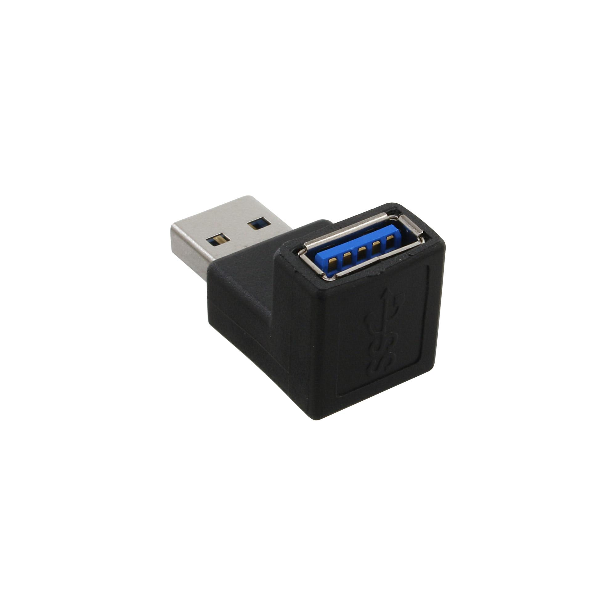 Adattatore USB 3.0 - spina A nella presa A - angolato 90