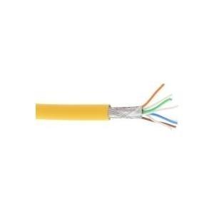 Cavo di toppa. - S-FTP PiMf - Cat.6A - 500 MHz - senza alogeni - rame - giallo - 100 m
