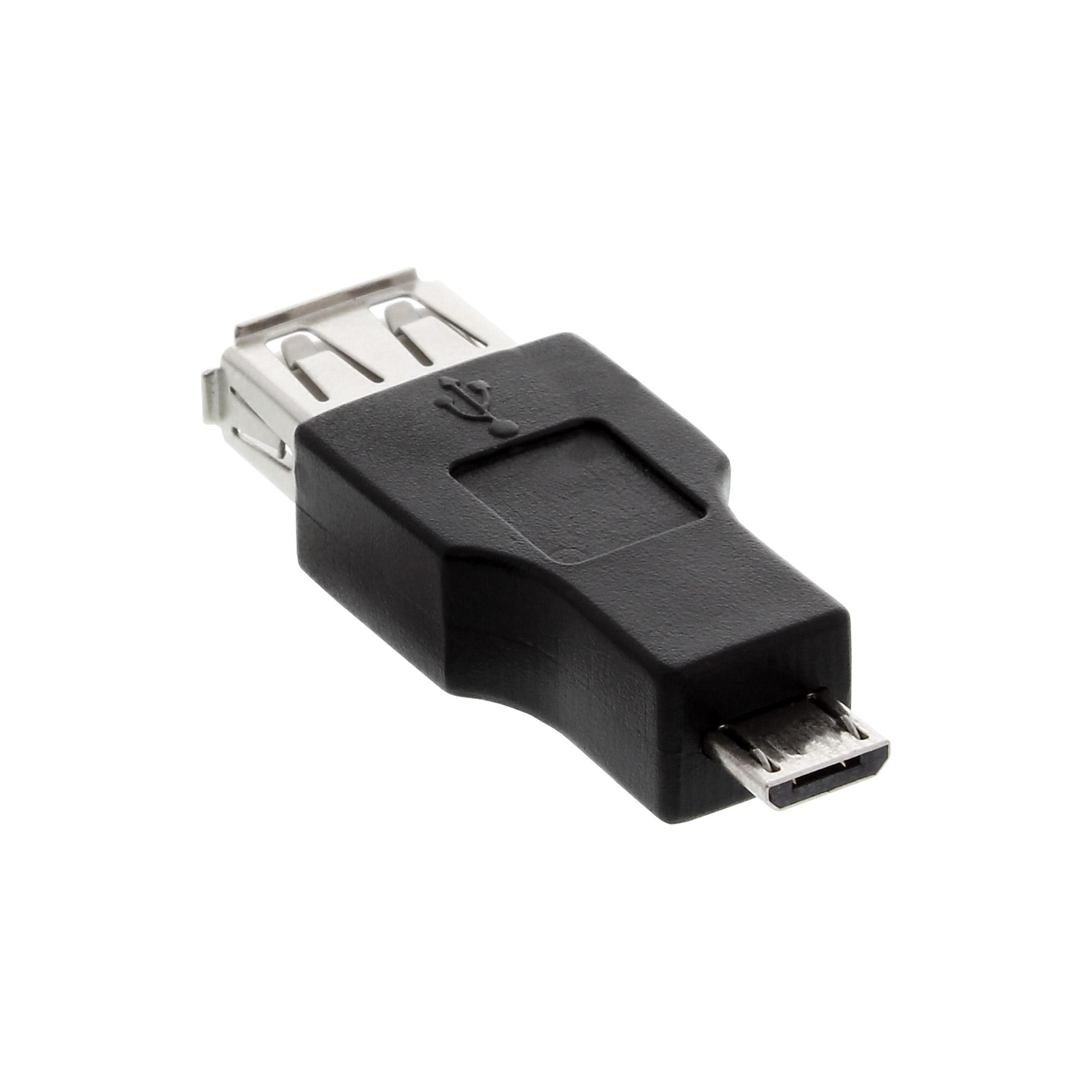 InLine OTG Adattatore Micro USB B maschio / A femmina