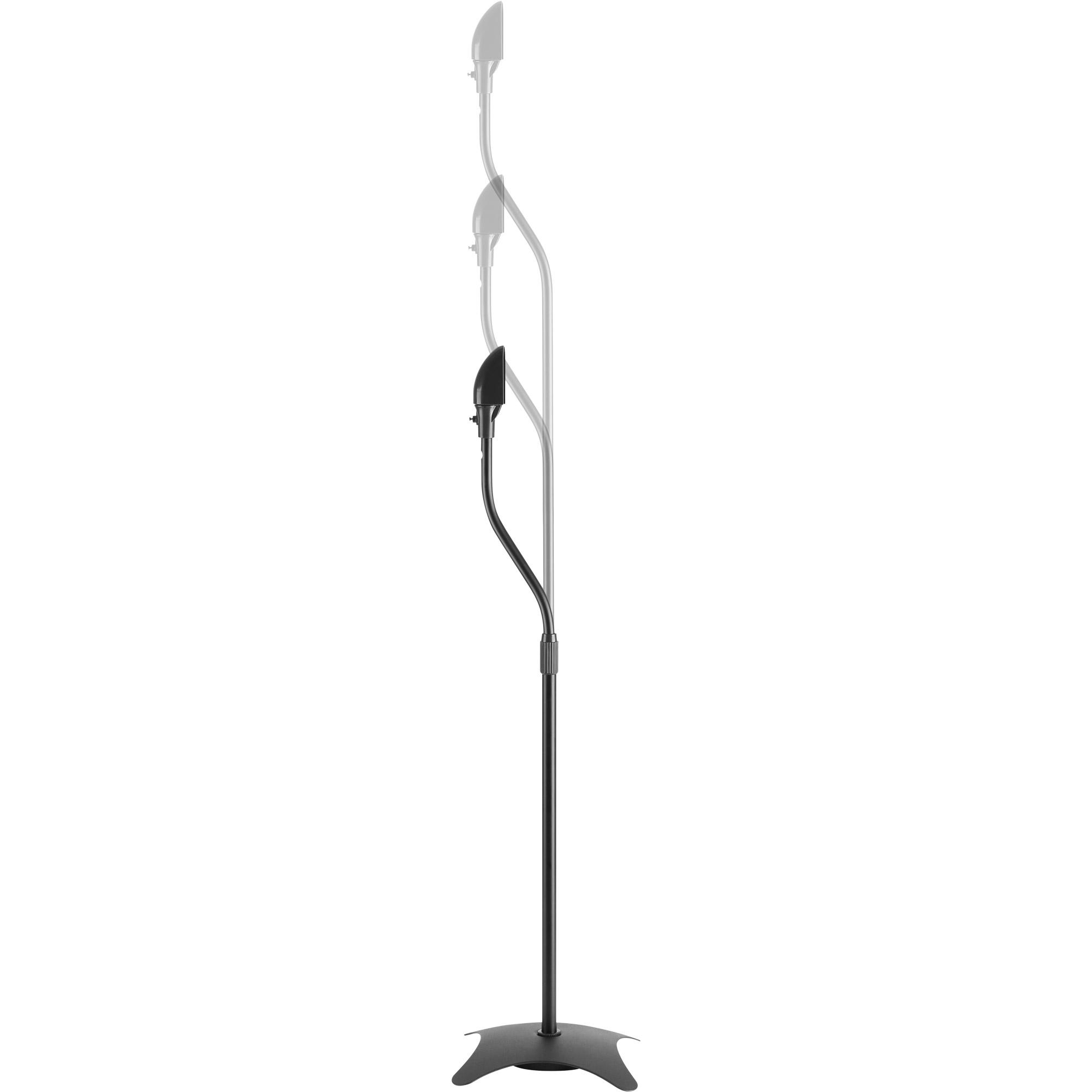 Supporto per stand INLINE - altoparlante - telescopico - 68-110 cm - set da 2 - nero - carico fino a 45 kg