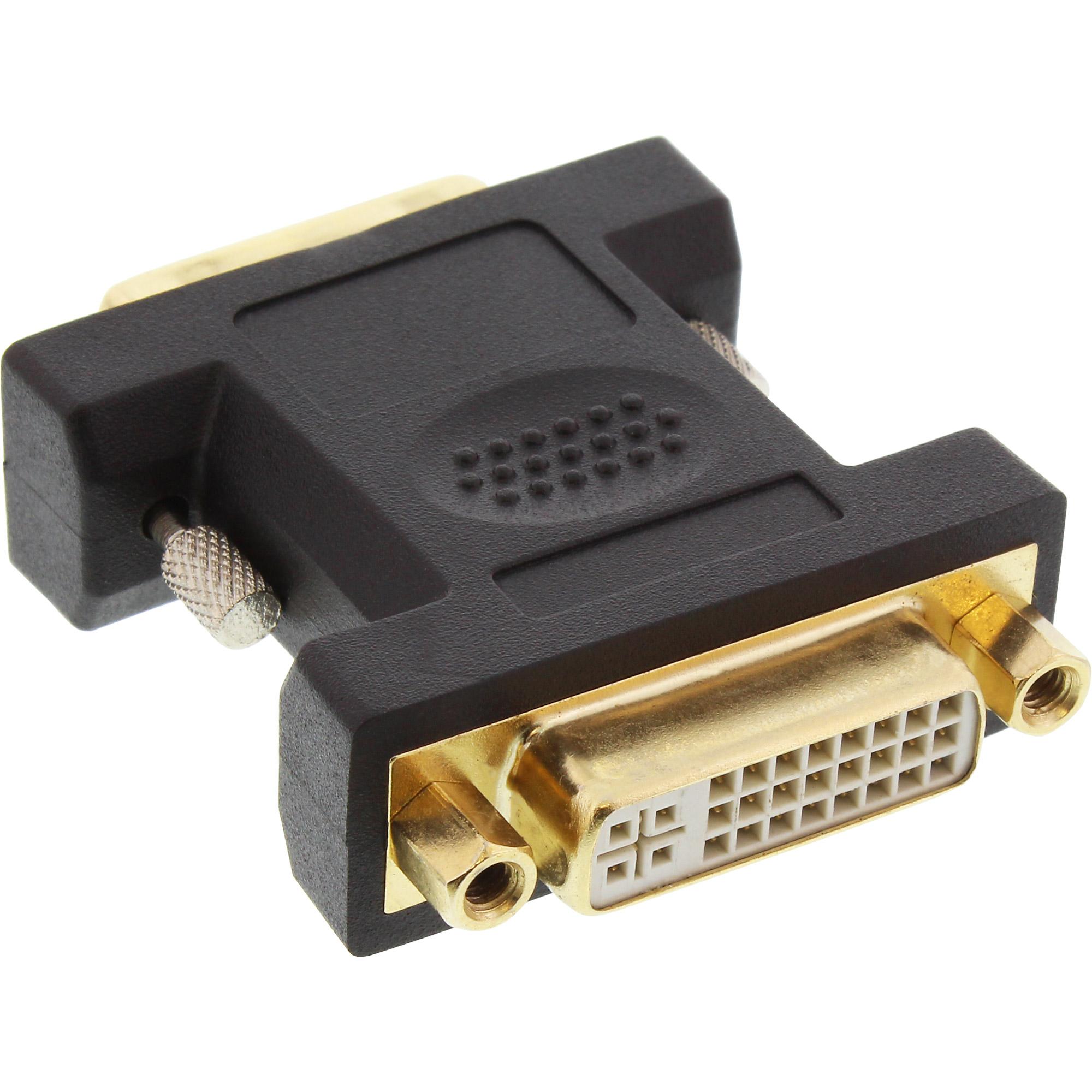 Adattatore DVI-D - Presa digitale 24+5 su spina DVI-D 24+1 - contatti dorati