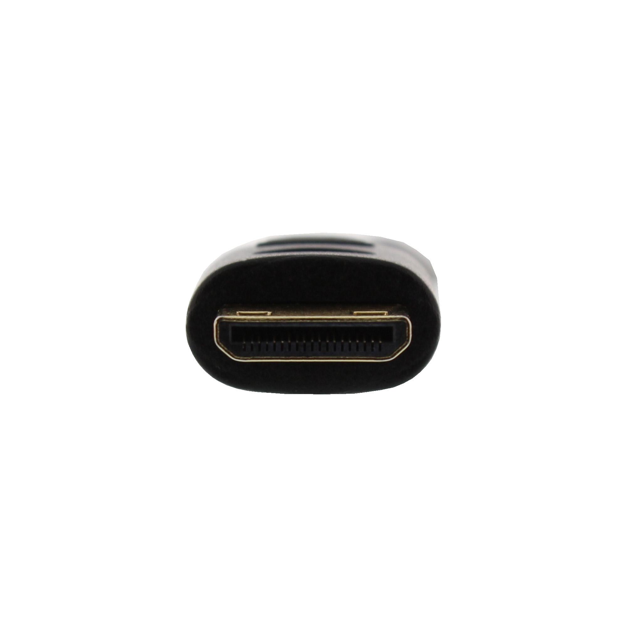 Cavo HDMI Superslim da A a C - HS con Eth. - Premium - nero - oro - 0 -5 m