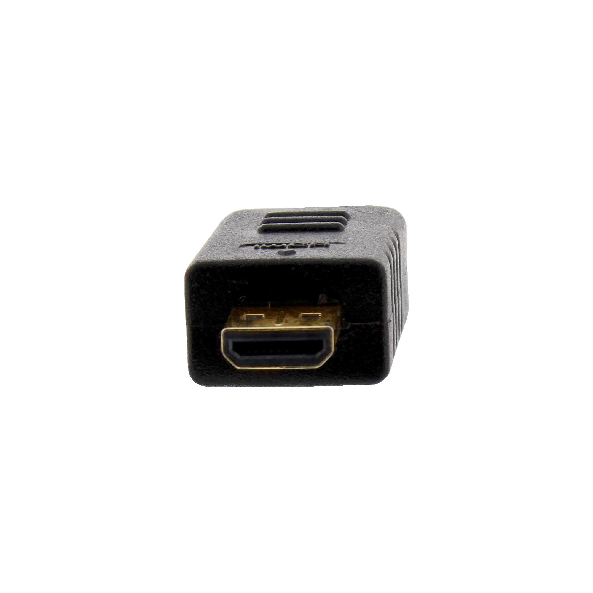 Cavo HDMI Superslim da A a D - HS con Eth. - Premium - nero - oro - 1m