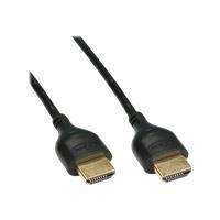 Cavo HDMI Superslim da A ad A - HS con Eth. - Premium - nero - oro - 1 -5 m