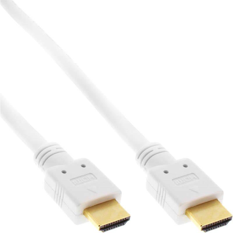 Cavo HDMI High Speed â€‹â€‹con cavo Eth. - Premium - ST - ST - bianco - oro - 1 -5 m