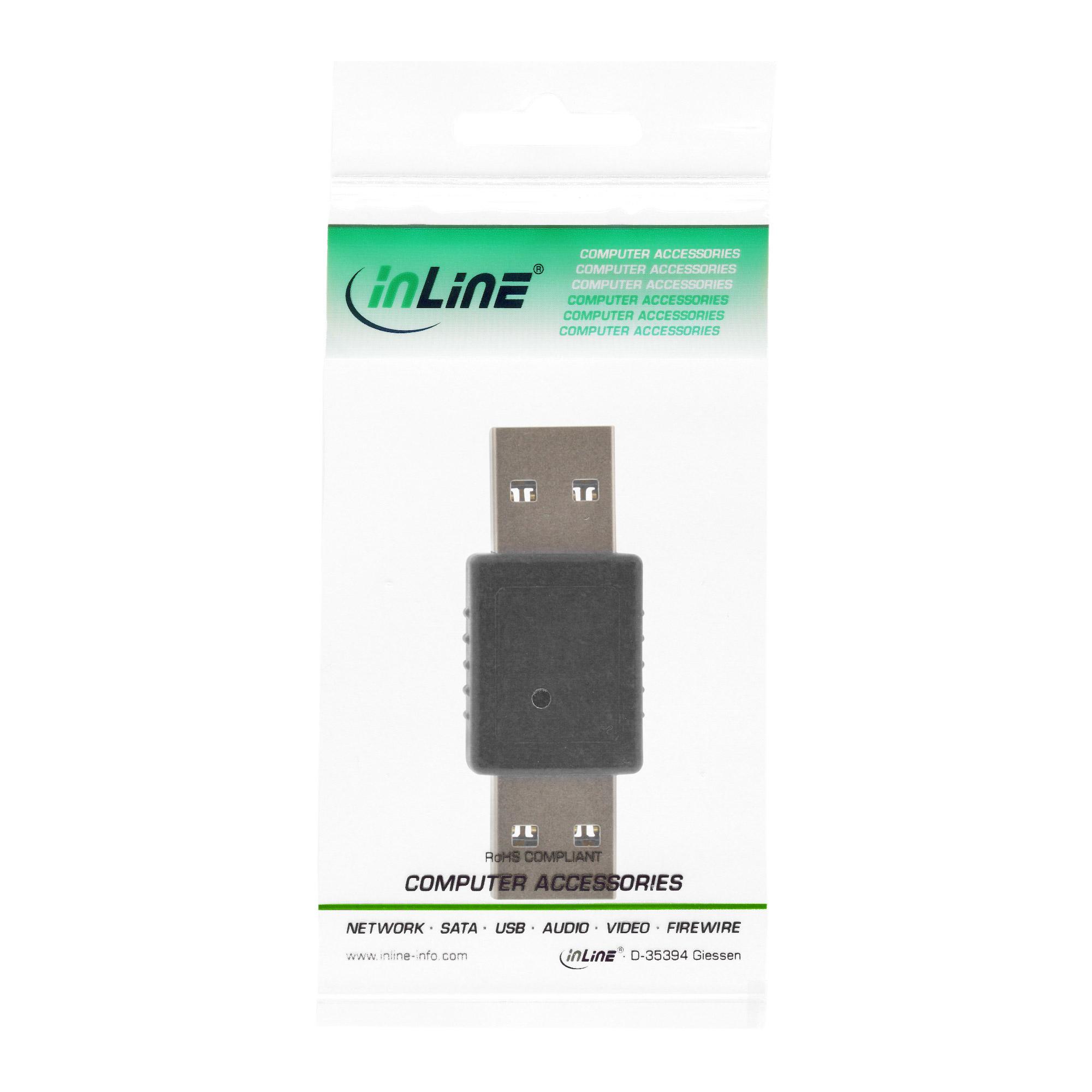 Adattatore USB InLine: da USB tipo A (M) a USB tipo A (M)