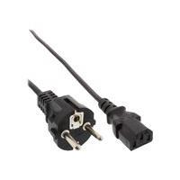 Inline - Cavo di alimentazione - IEC 320 EN 60320 C13 - CEE 7/7 (M) - 5,0m - Sella - Black - Europa (16651C)