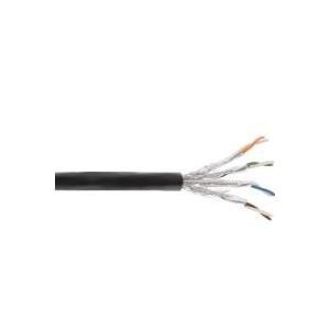 Cabina esterna. Cat.7a - S-FTP PiMF 4x2x0 -58 AWG23 - PE-Man. nero -100m