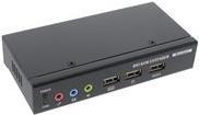 InLine DVI KVM Extender via Lan RJ45 Audio consol locale USB FullHD 50m Max