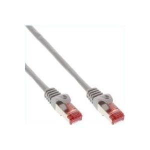 Inline - cavo patch - rj -45 (m) a rj -45 (m) - 25 cm - SFTP, PIMF - Cat 6 - Aboased, senza gancio - grigio