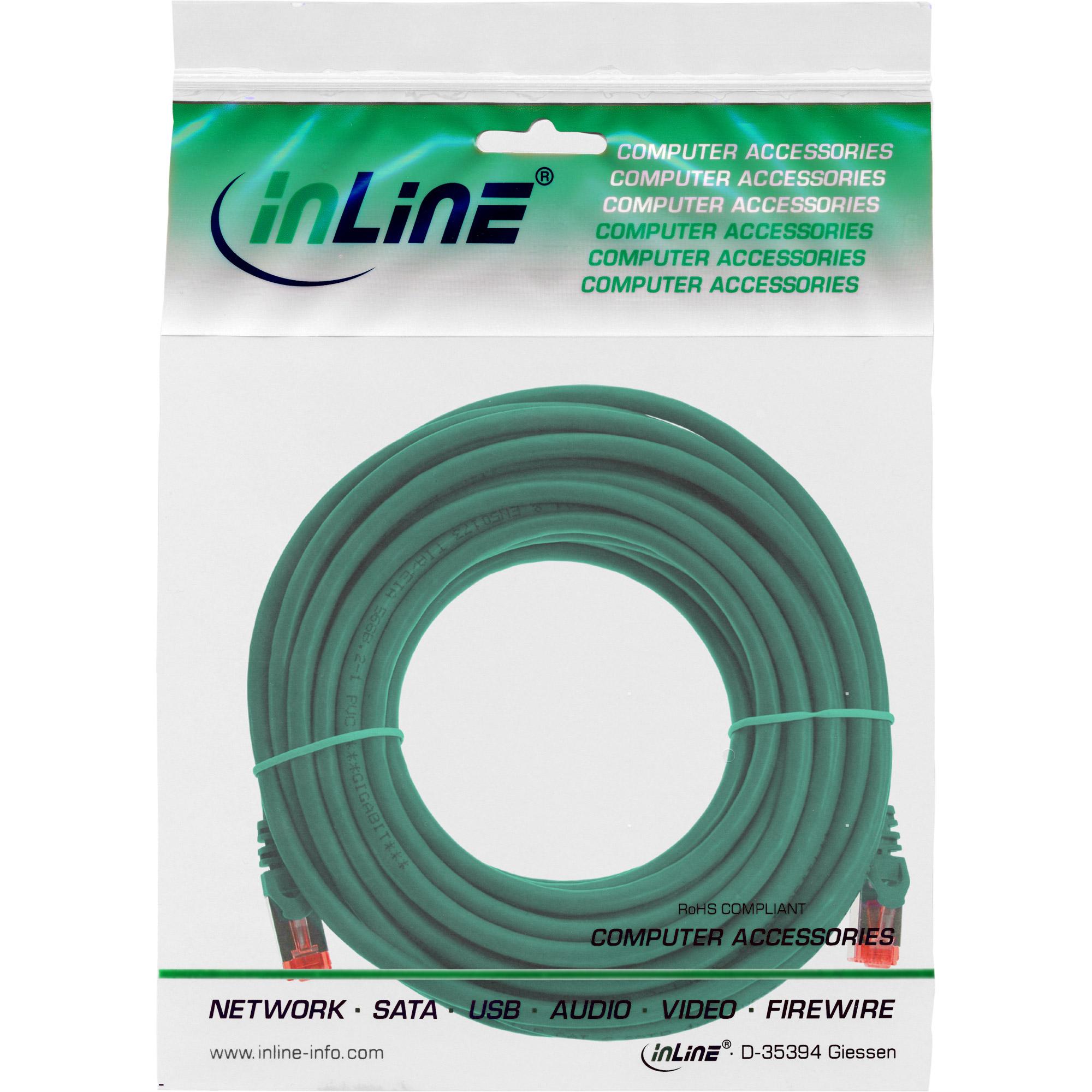 Cavo patch - S-FTP PiMf - Cat.6 - 250MHz - PVC - CCA - verde - 5m