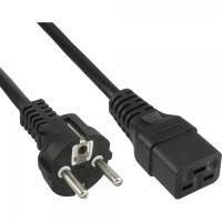 Cavo rete 16A - contatto di terra dritto - ingresso apparecchio IEC320-C19 - 5m