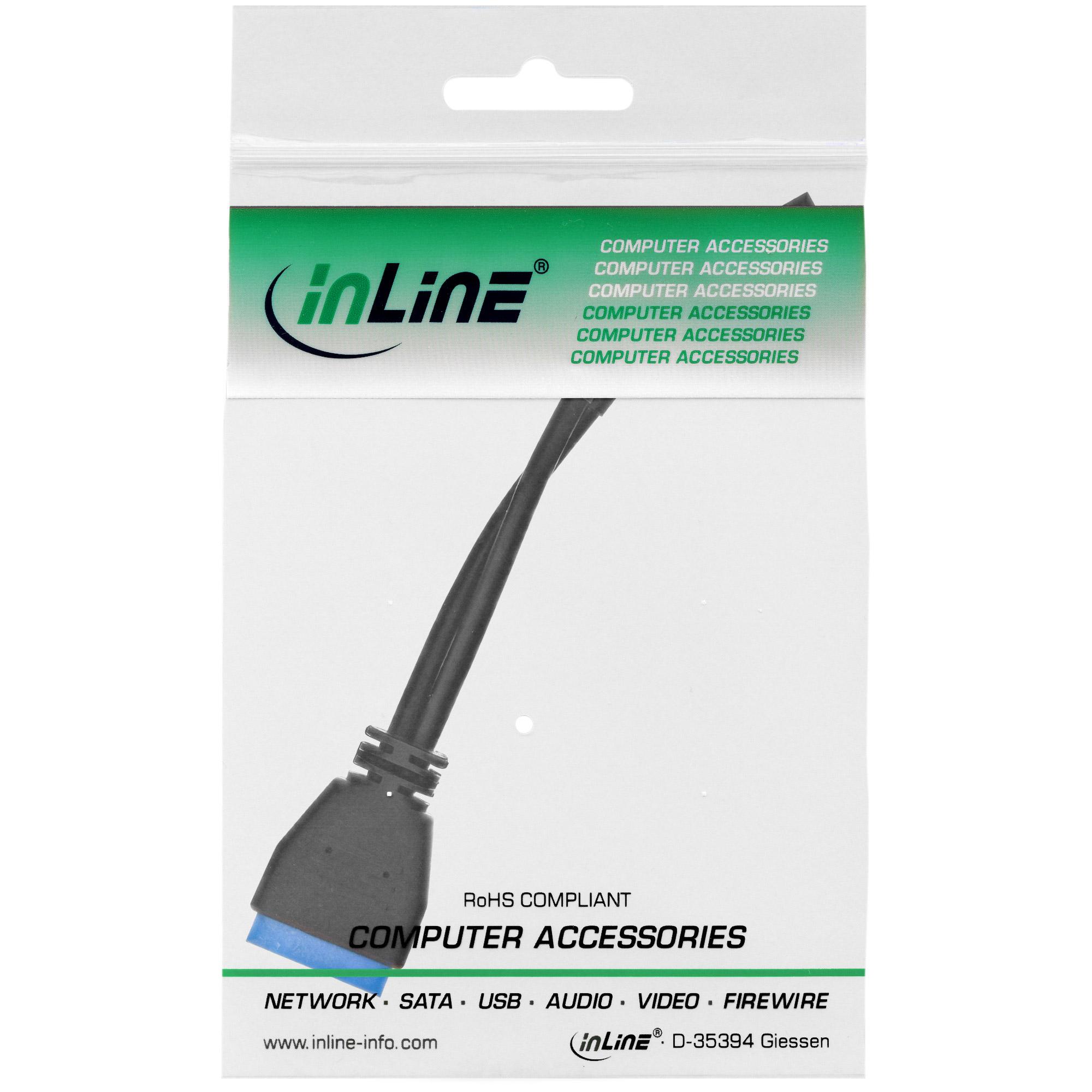 Cavo adattatore USB 2.0 a 3.0 int. - Scheda madre USB 2.0-USB 3.0 int. - 0,30 m