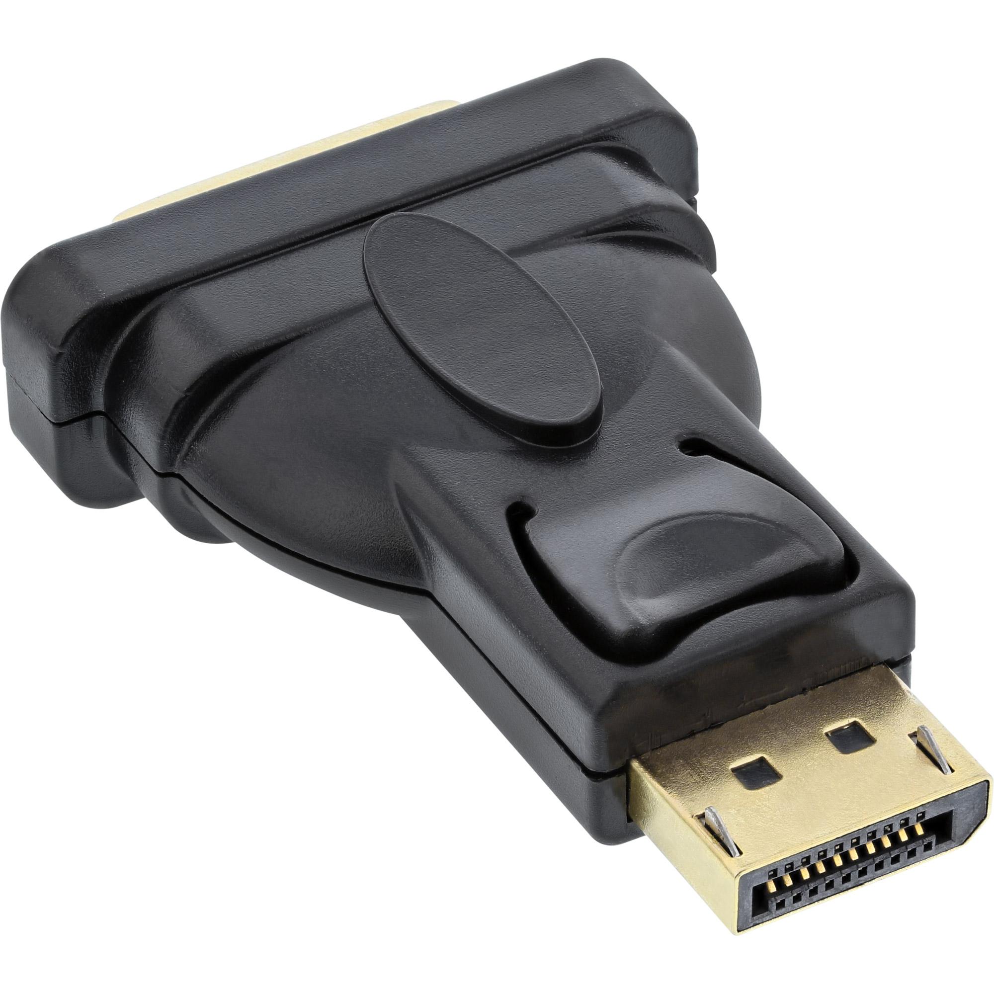 Adattatore DisplayPort - DisplayPort maschio a DVI-D 24+1 femmina - nero
