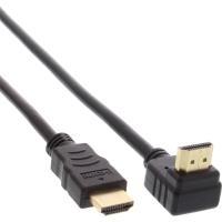 Cavo HDMI HS - angolato - con connettore Eth. - ST - ST - zincato cont. - nero - 15 m