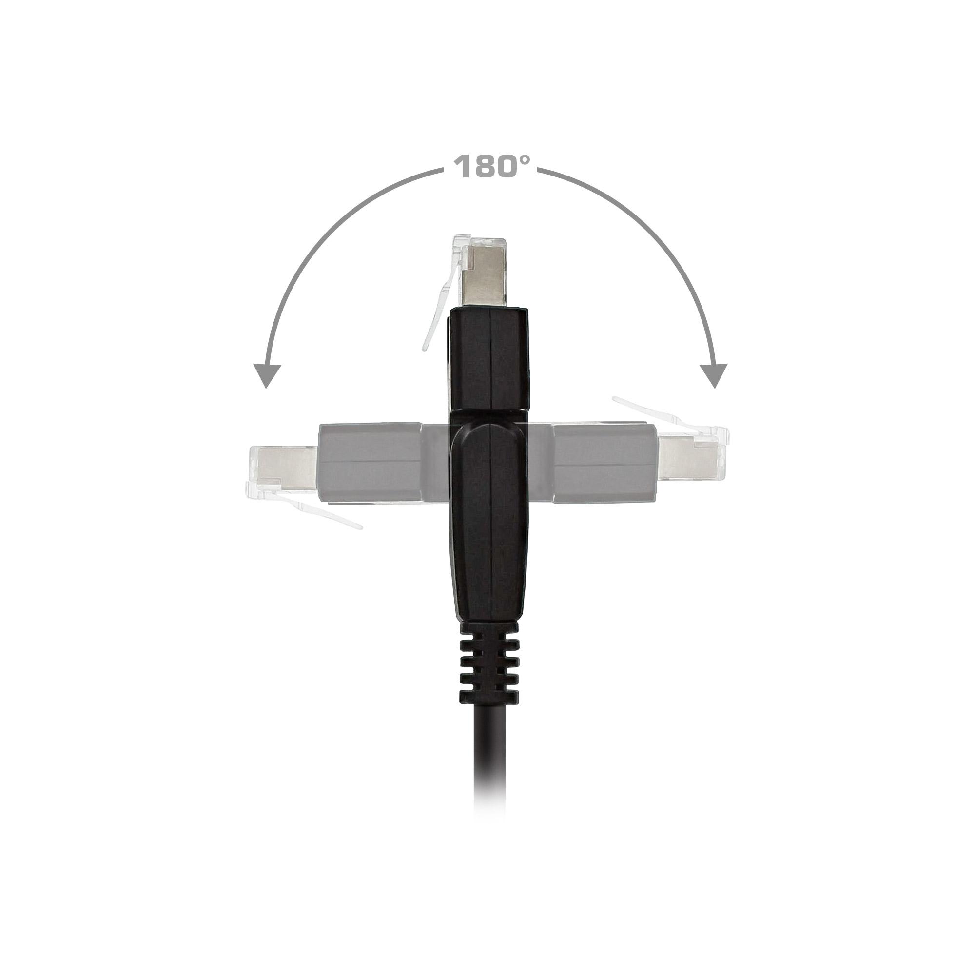 Cavo patch 180 - S-FTP PiMf - Cat.6A - senza alogeni - 1m