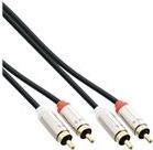 InLine Cavo Audio slim 2x RCA M/M Stereo 3m