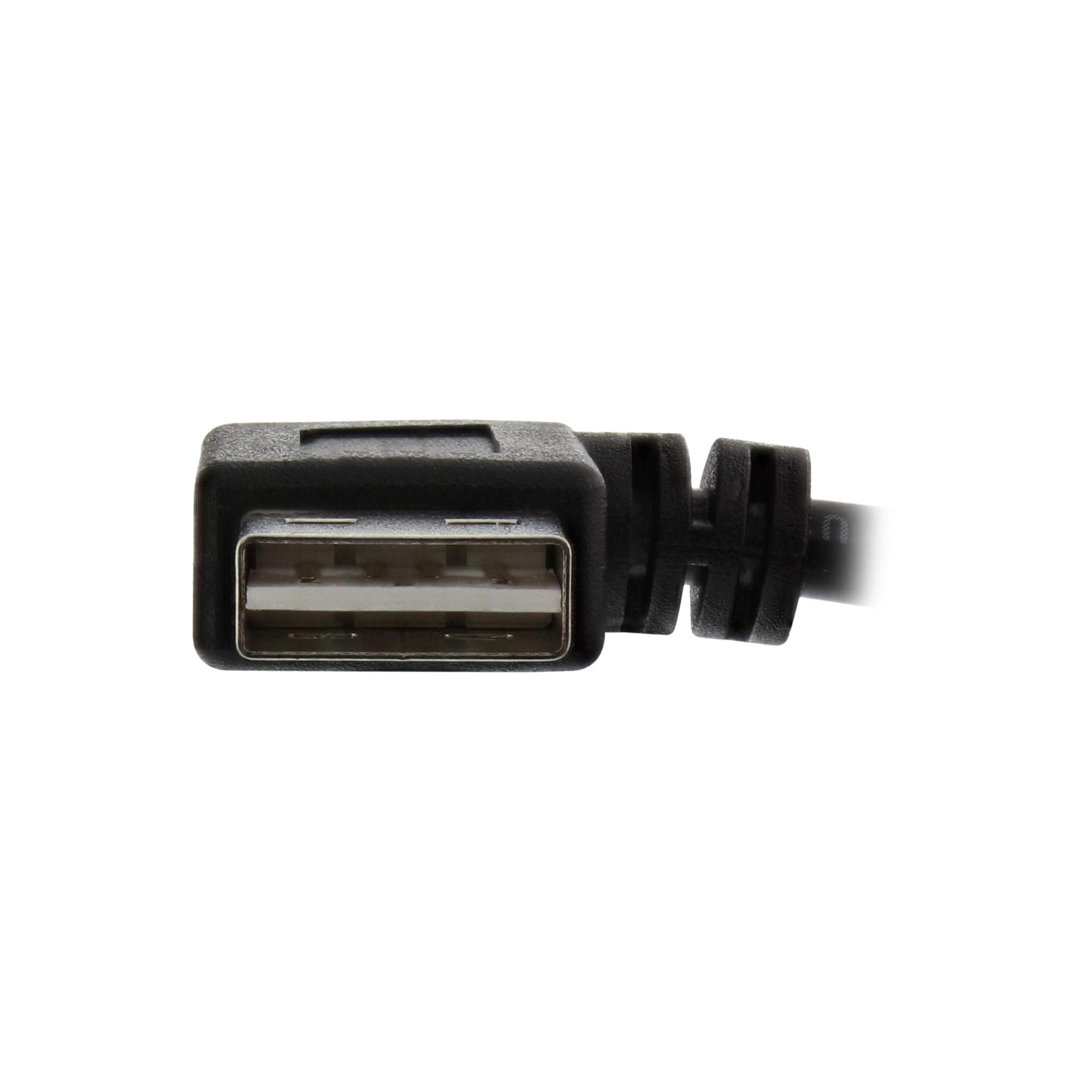 Prolunga Smart USB 2.0 angolata - ST - BU - tipo A - nera - 2m