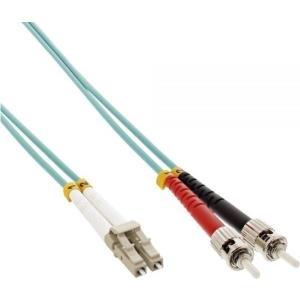 Cavo duplex in fibra ottica - LC-ST - 50-125 - OM3 - 0,5 m