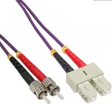 Cavo duplex in fibra ottica - SC-ST - 50-125 - OM4 - 5 m