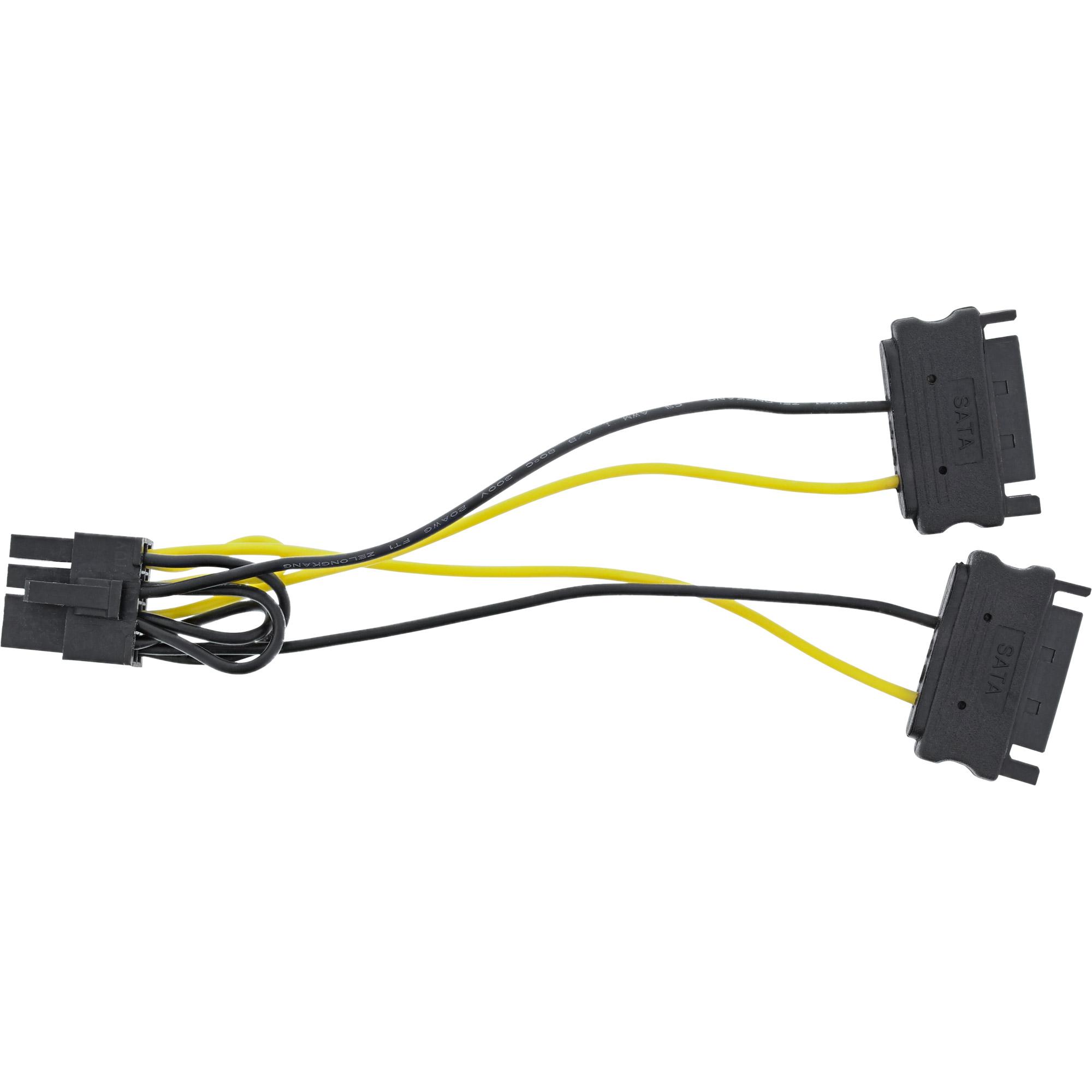 Adattatore di alimentazione interno: 2x SATA a 8 pin per schede grafiche PCIe PCI-Express