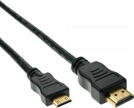 Mini cavo HDMI ad alta velocitÃ  - Connettore da A a C - zincato cont. - nero - 0 -5m