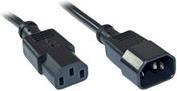 InLine - Cavo di prolunga per alimentatore - Da IEC 60320 C13 a IEC 60320 C14 - 20 m - Nero (confezione da 35) (B-16632A)