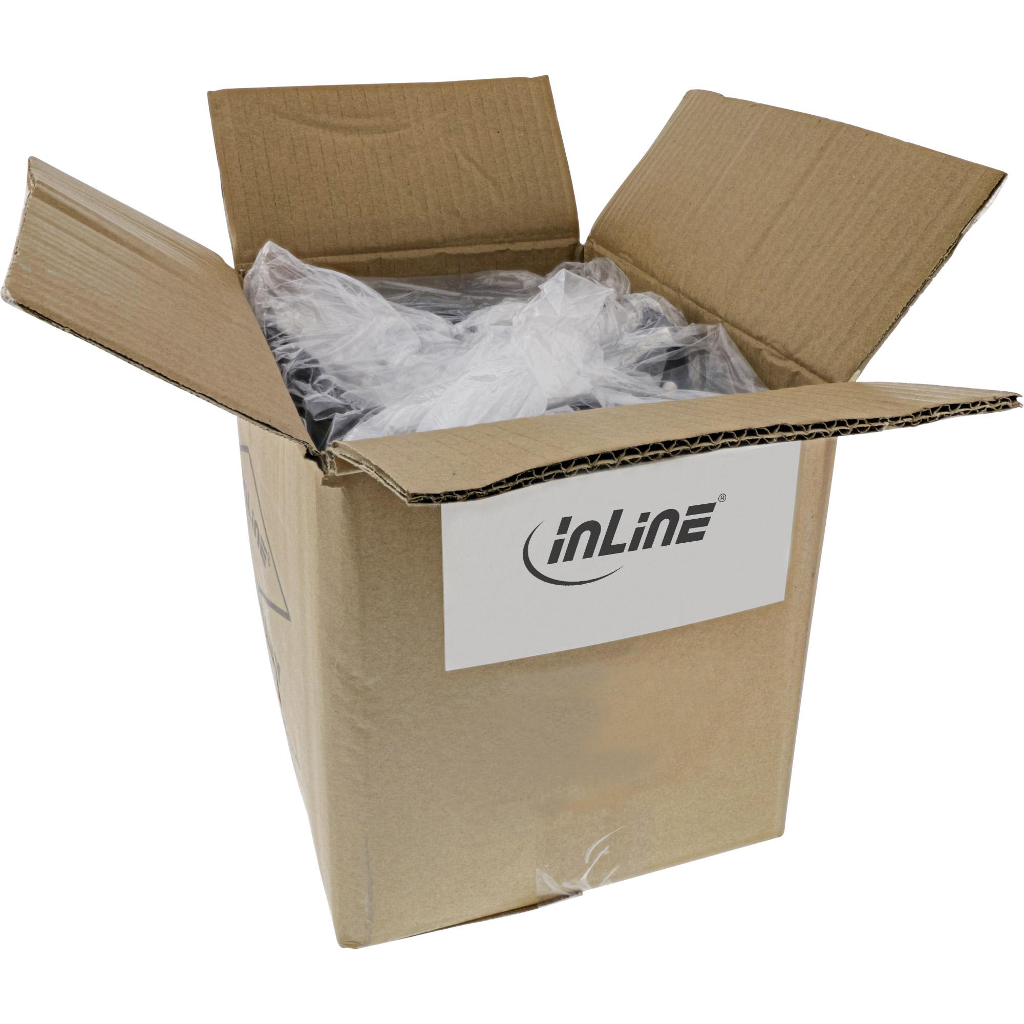 InLine - Cavo patch - Da RJ-45 (M) a RJ-45 (M) - 10 m - Doppino intrecciato non schermato rivestito (F/UTP) - CAT 5e - sagomato