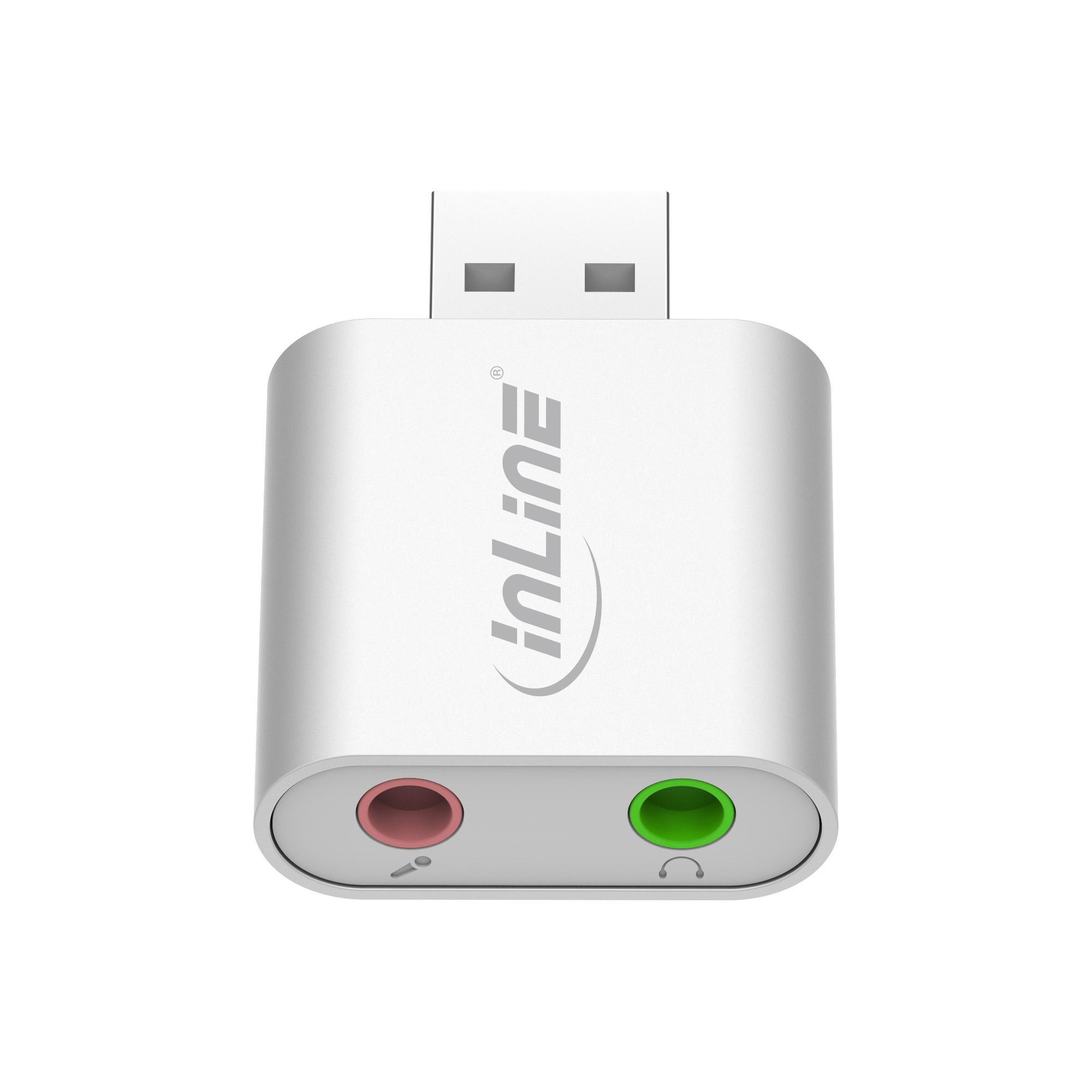 Adattatore audio audio USB - Mini custodia in alluminio