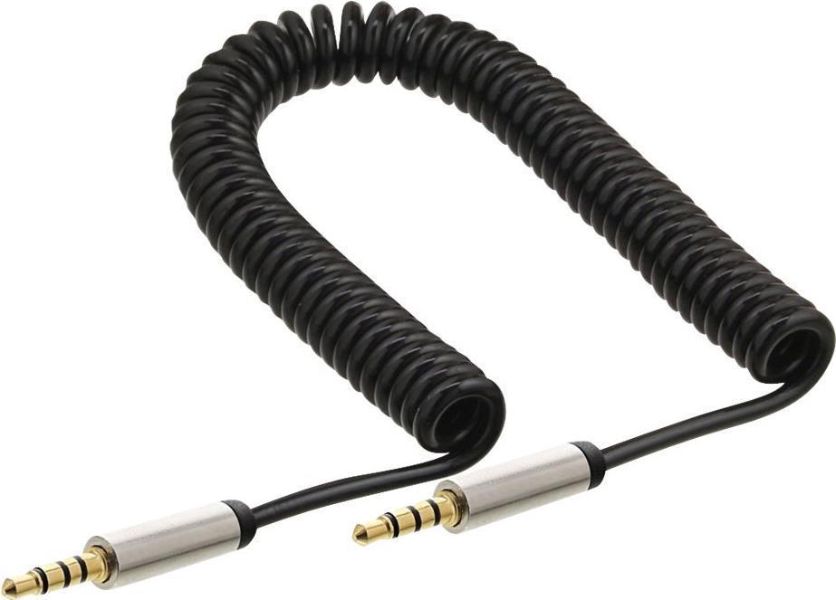 In linea 99274 cavo audio nero da 0,5 m da 3,5 mm (99274)