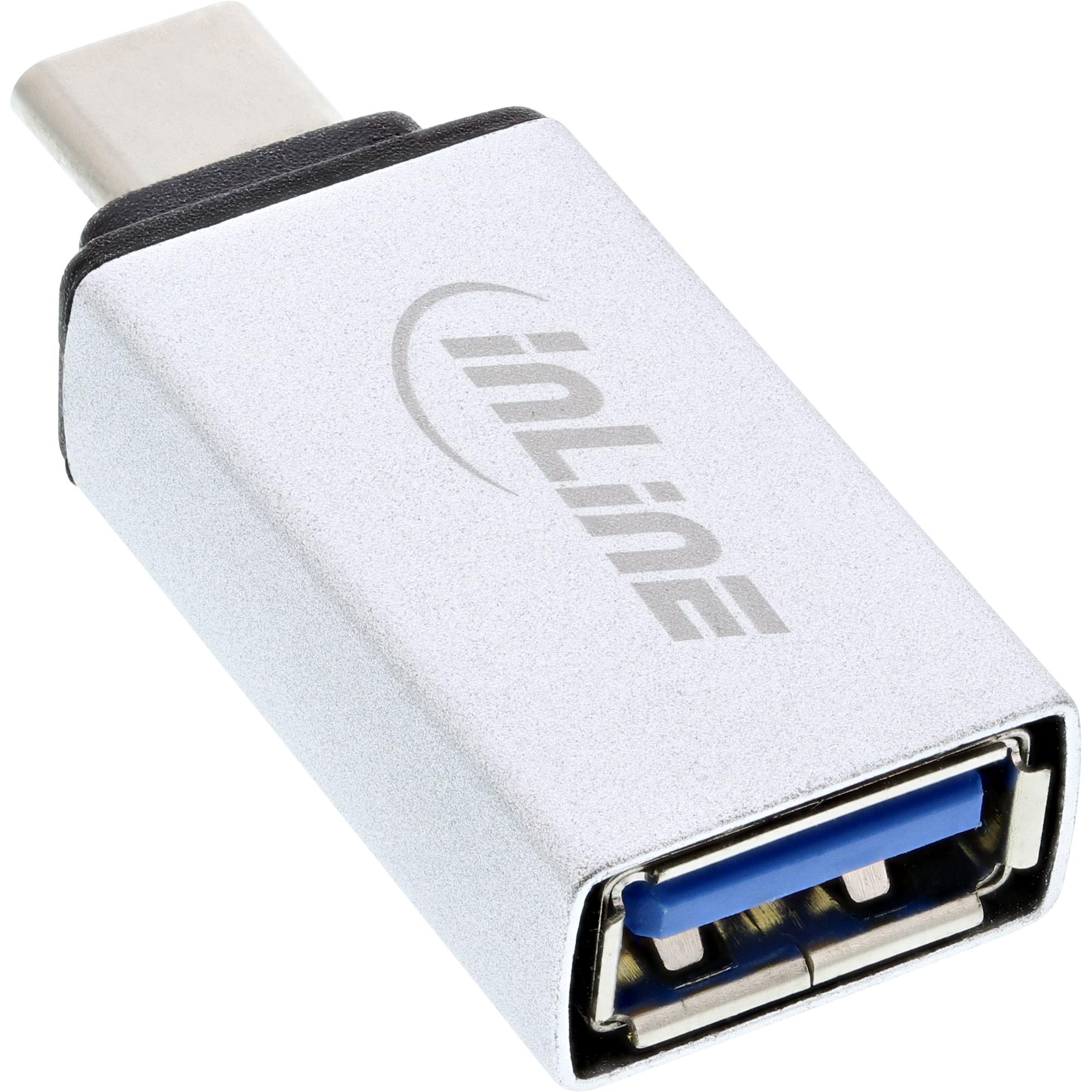 InLine Adattatore USB 3.2 (Gen.2) C maschio / A femmina USB Power Delivery 3A