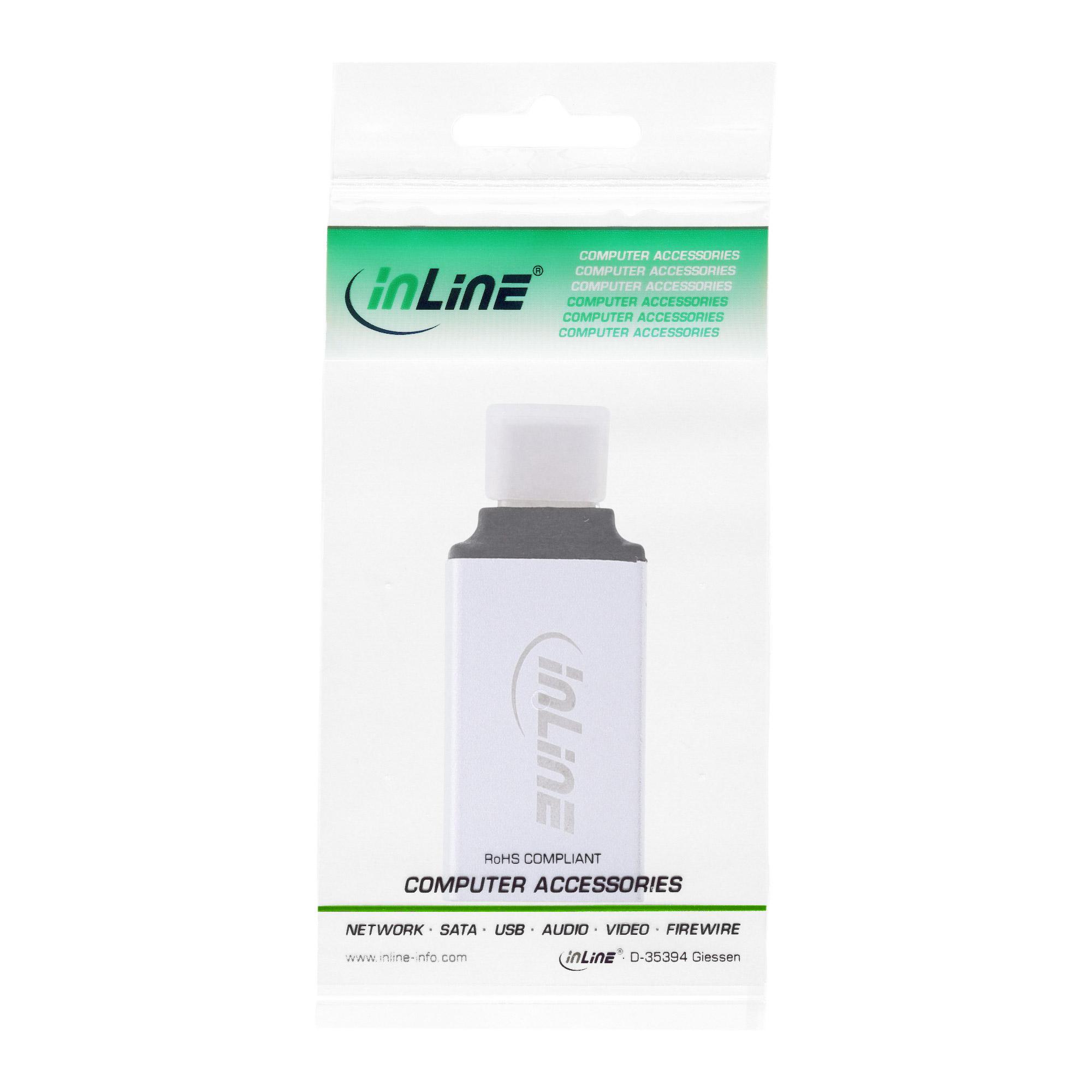 InLine Adattatore USB 3.2 (Gen.2) C maschio / A femmina USB Power Delivery 3A