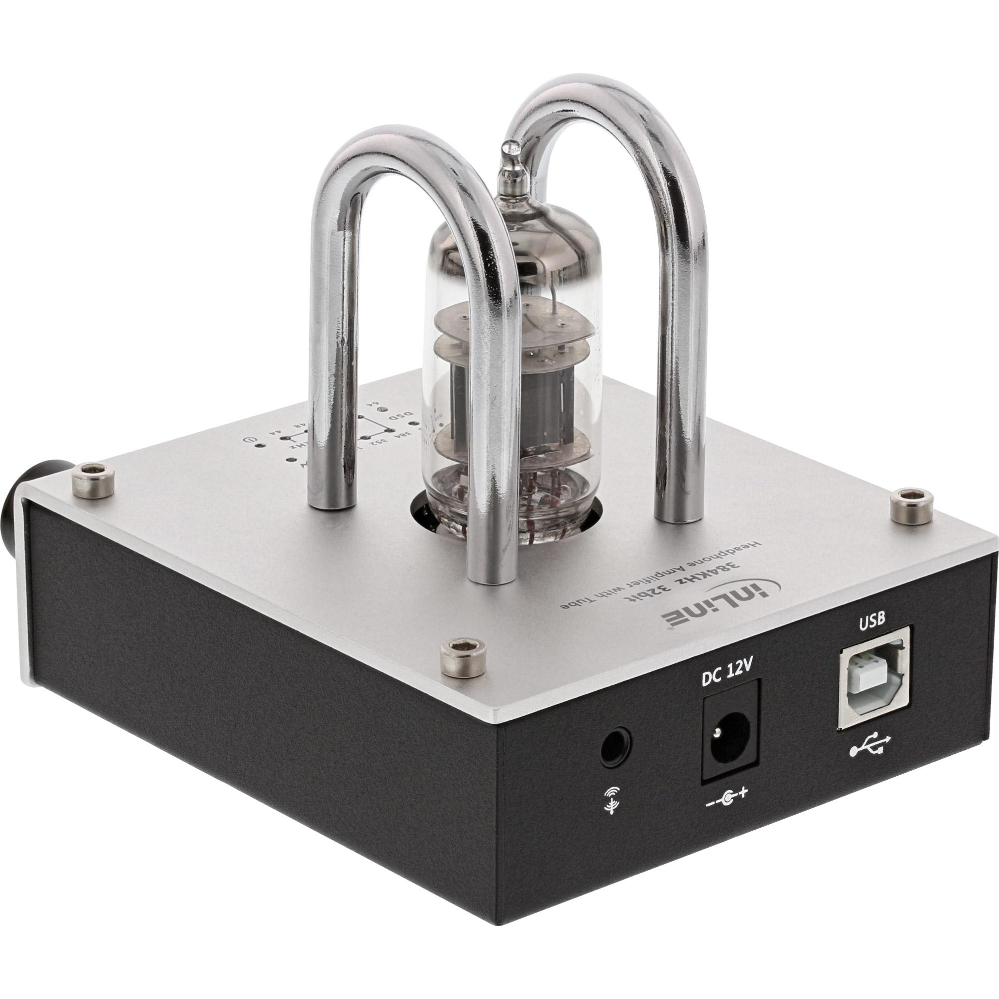 AmpUSB - Amplificatore valvolare per cuffie Hi-Res AUDIO HiFi DSD - 384kHz-32-bit