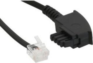 INLINE - cavo modem - TAE-F (S) a 6P/2C DEC (S) - 2 m - nero