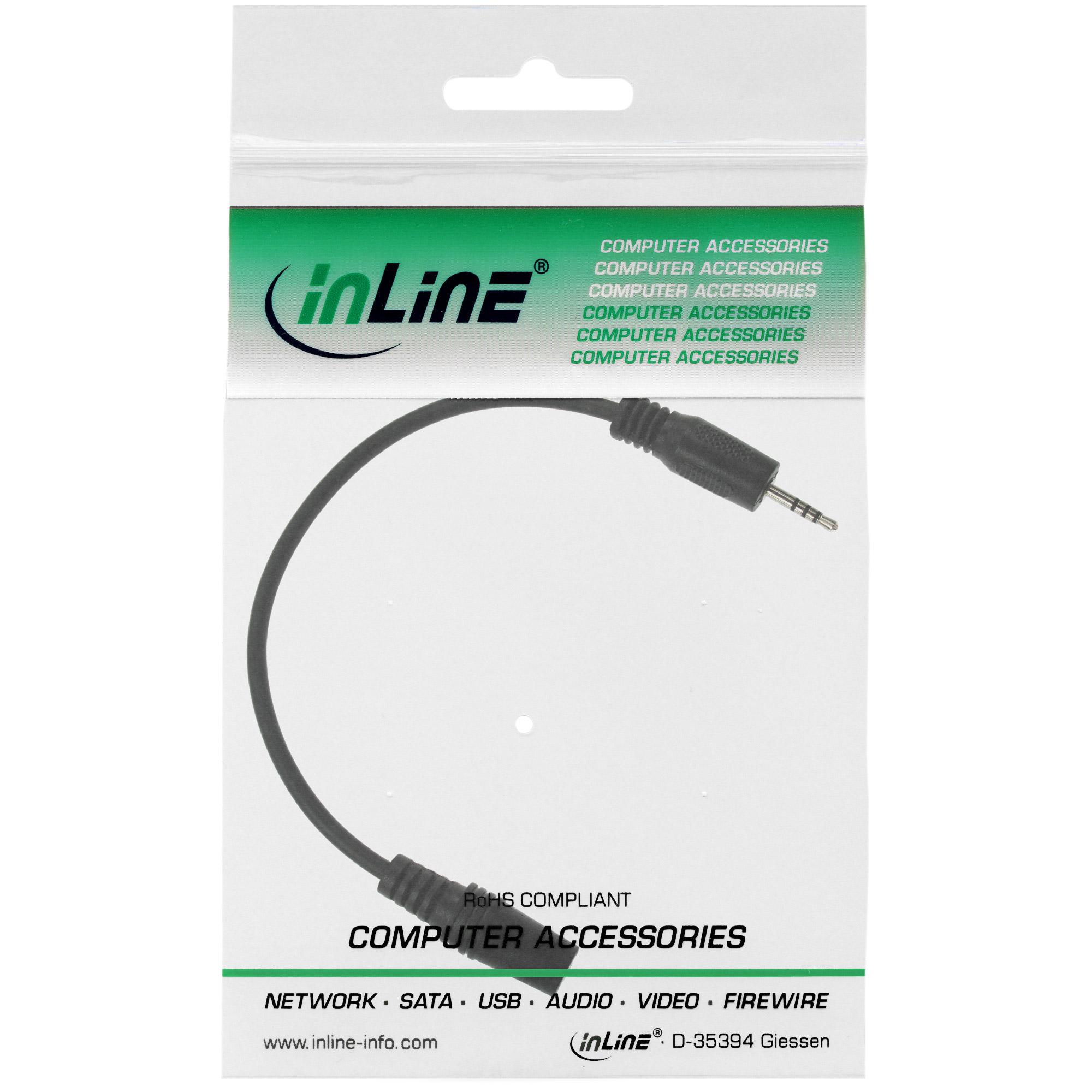 Cavo adattatore jack spina 4 poli 2,5mm - presa GT 4 poli 3,5mm - 3m